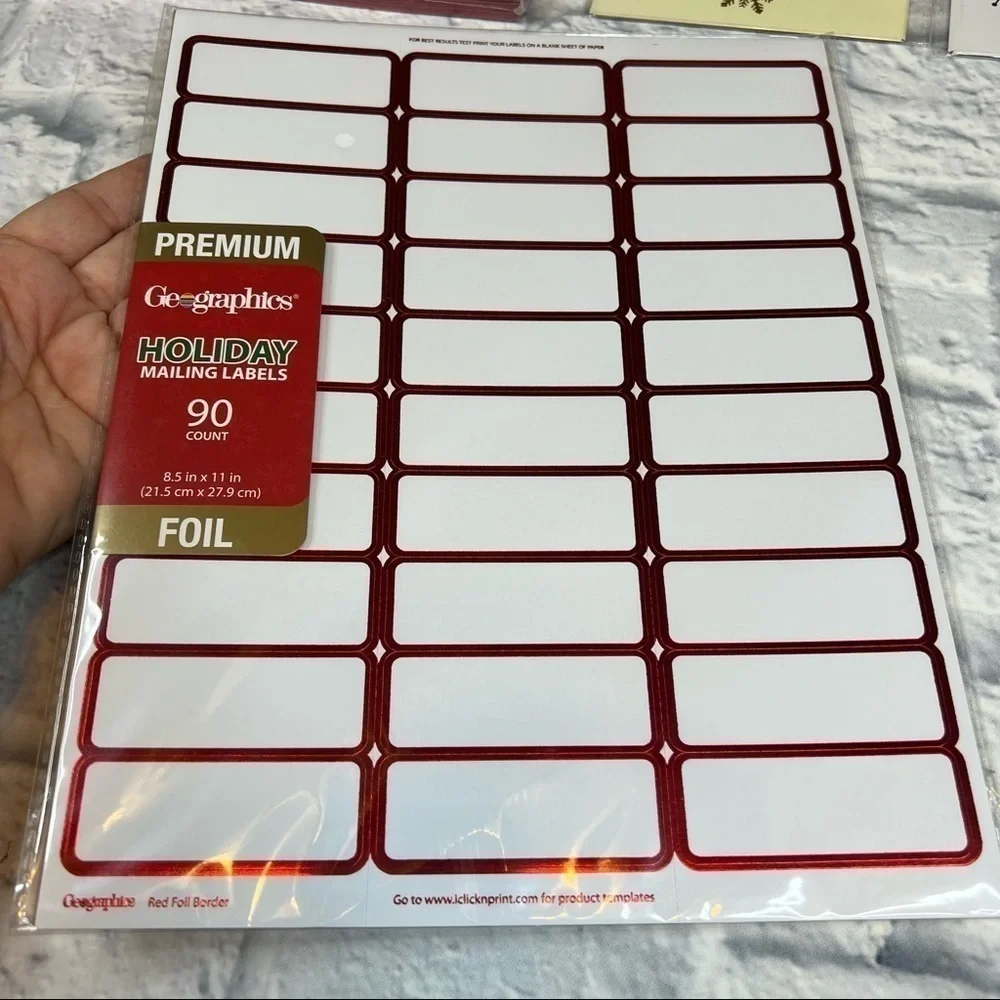 Holiday stationary Christmas card